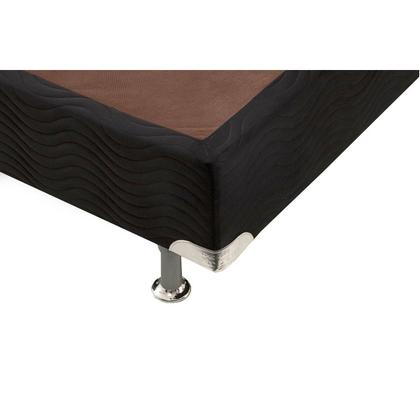 Imagem de Cama Box Base Universal Viúva Americana Suede Nero Black (128x188x23) - Ortobom