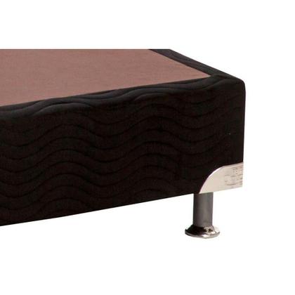 Imagem de Cama Box Base Viúva Universal Suede Black (128x188x30) - Ortobom