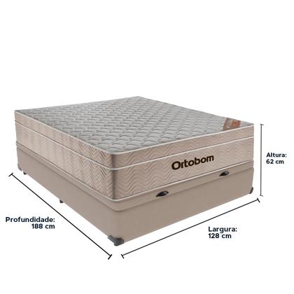 Imagem de Cama + Box Bau Airtech Colchão Ortobom viuva SpringPocket