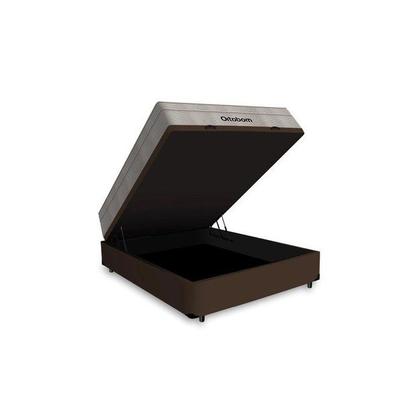 Imagem de Cama Box Baú Airtech Viuvo + Colchão de Molas Ensacadas - Ortobom - Spring - 128x188x60cm