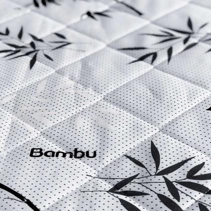 Imagem de Cama Box Baú Casal 138 Tecido Sintético com Colchão Espuma D33 One Face Preto Bello Box - 58x138x188