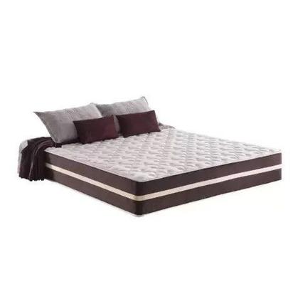 Imagem de Cama Box Baú Casal 138 Tecido Sintético Marrom com Colchão Little Angel - Bello Box - Mola Superlastic 22x138x188cm