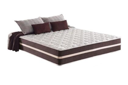 Imagem de Cama Box Baú Casal 138 Tecido Sintético Marrom com Colchão Little Angel - Bello Box - Mola Superlastic 62x138x188cm