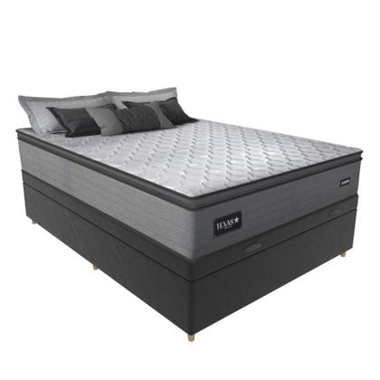 Imagem de Cama Box Baú Casal 138cm Molas Ensacadas Texas Gazin