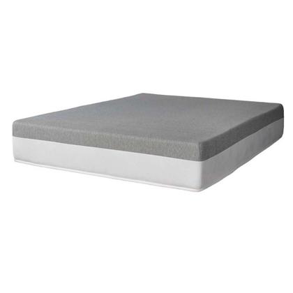 Imagem de Cama Box Baú Casal Azul com Colchão Guldi Dream Mola Ensacada (30x138x188) e 2 Travesseiros Guldi Soft Nasa Cinza e Branco