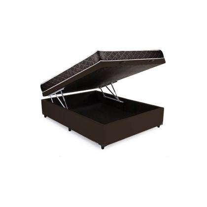 Imagem de Cama Box Baú Casal Colchão Alana Espuma D20 Acolchões + Box Sintético 55x138x188