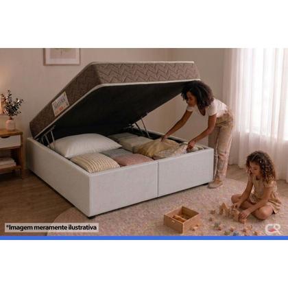 Imagem de Cama Box Baú Casal: Colchão Anatômico Orthoflex D33 / EP Matera + Base CRC Courano White(138x188)