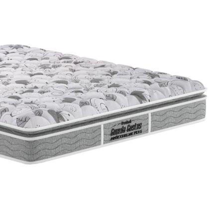 Imagem de Cama Box Baú Casal: Colchão Espuma Probel D45 / EP Guarda Costas PróExtreme Plus Pillow Top + Base CRC Suede Gray(138x188)