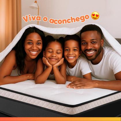 Imagem de Cama Box Baú Casal Colchão Gazin Maximus Molas Ensacadas 138x188x65cm Cinza / Preto - Suporta até 120kg por Pessoa