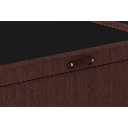 Imagem de Cama Box Baú Casal: Colchão Molas Anjos King Best Superlastic + Base CRC Courano Brown(138x188)