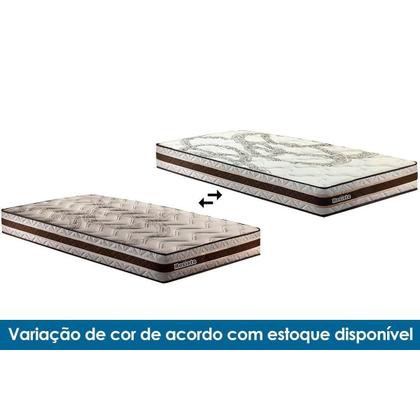 Imagem de Cama Box Baú Casal: Colchão Ortopédico Paropas D45 Paropas Resiste Hotel DF 22 + Base Universal Linhão Brown CRC (138x188)