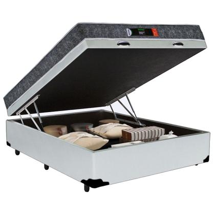 Imagem de Cama Box Baú Casal + Colchão Ortopédico Resistente Pró D28 Prime Colchões 138x188x60