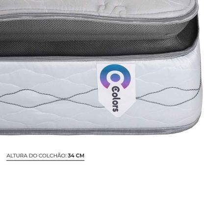 Imagem de Cama Box Baú Casal Herval Adapt, 80x138x188, Com Molas Ensacadas