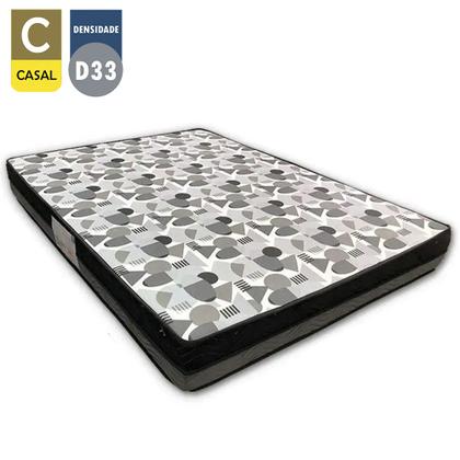 Imagem de Cama Box Baú Casal Sintético Bipartido + Colchão Ortobom ISO Dupla Face 138x188x60