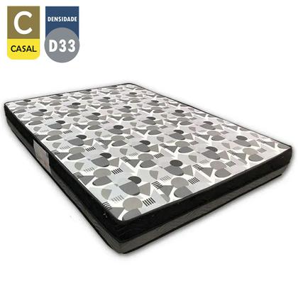 Imagem de Cama Box Baú Casal Sintético Bipartido + Colchão Ortobom ISO Dupla Face 138x188x60