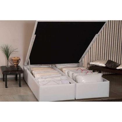 Imagem de Cama Box Baú Casal Universal Courano White (138x188x35) - Ortobom