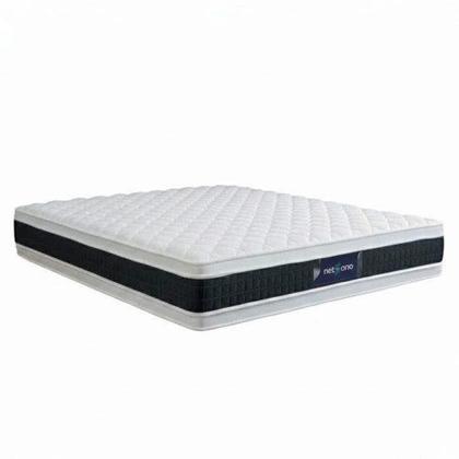 Imagem de Cama Box Baú Cinza + Colchão Queen Five Star Air Double Face Pocket 158x198x69cm