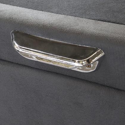 Imagem de Cama Box Baú Cinza + Colchão Queen Five Star Air Double Face Pocket 158x198x69cm