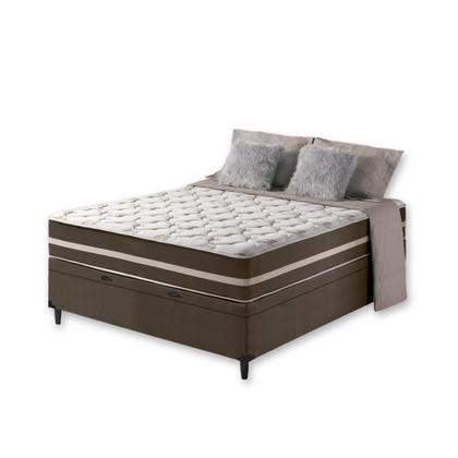 Imagem de Cama Box Baú + Colchão de Viúva Classic Molas Ensacadas 128x188x64cm