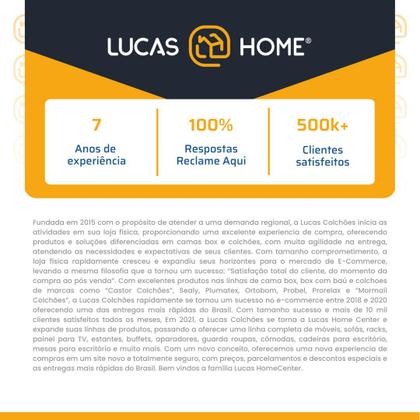 Cama Box Baú + Colchão Super King Classic Molas Pocket 193x203x64cm - Lucas Home Imagem de Cama Box Baú + Colchão Super King Classic Molas Pocket 193x203x64cm
