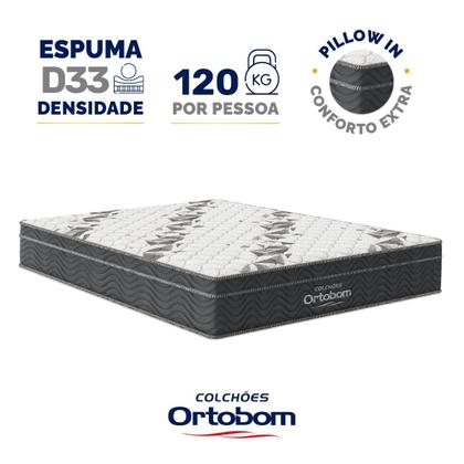 Imagem de Cama Box Baú com Colchão de Espuma D33 Ortobom Airtech Ortopillow 100 Queen 158 cm