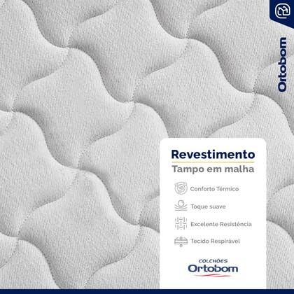 Imagem de Cama Box Baú com Colchão de Espuma D33 Ortopédico Ortobom Airtech 100 Auxiliar Unique Solteiro 88 cm