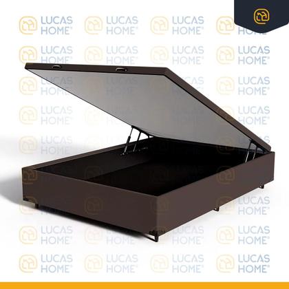 Imagem de Cama Box Baú com Colchão de Espuma D33 Pillow Top Comfort Luxo Casal 138cm