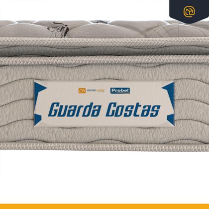 Imagem de Cama Box Baú com Colchão de Espuma D33 Probel Guarda-Costas ProEvidence Plus Solteiro 88cm