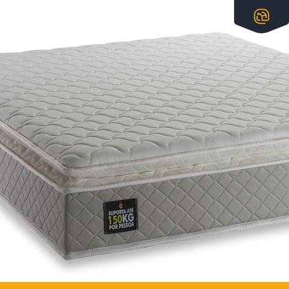 Imagem de Cama Box Baú com Colchão de Espuma D45 Pillow Top Strong Queen 158 cm