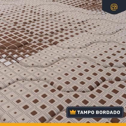 Imagem de Cama Box Baú com Colchão de Espuma Mega Pillow Casal 138 cm