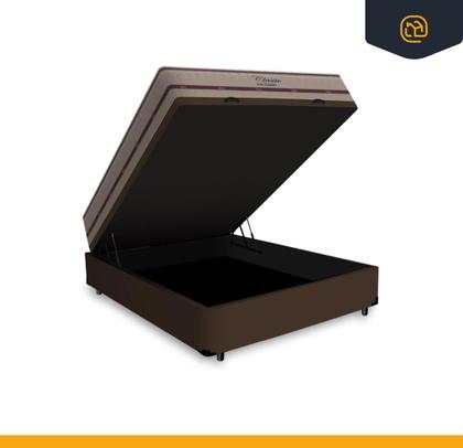 Imagem de Cama Box Baú com Colchão de Molas Ensacadas Anjos Classic Casal 138 cm