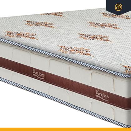 Imagem de Cama Box Baú com Colchão de Molas Ensacadas Anjos Classic Casal 138cm