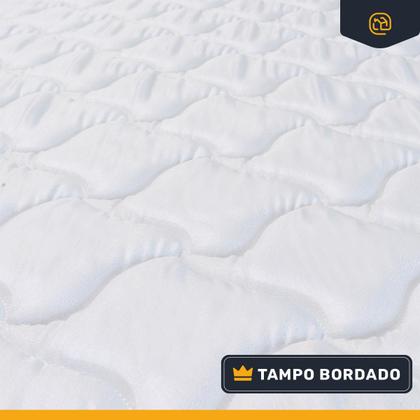 Imagem de Cama Box Baú com Colchão de Molas Ensacadas Classic Maxx White Casal 138cm