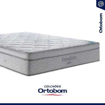 Imagem de Cama Box Baú com Colchão de Molas Ensacadas D33 Ortobom Pillow In Freedom Queen 158 cm