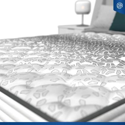 Imagem de Cama Box Baú com Colchão de Molas Ensacadas Double Face Essence Probel Casal 138cm