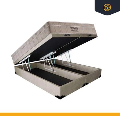 Imagem de Cama Box Baú com Colchão de Molas Ensacadas Ortobom Airtech Queen 158 cm