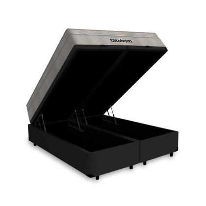 Imagem de Cama Box Baú com Colchão de Molas Ensacadas Ortobom AirTech Queen 158 cm