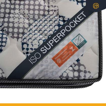 Imagem de Cama Box Baú com Colchão de Molas Ensacadas Ortobom ISO SuperPocket Viúva 128 cm
