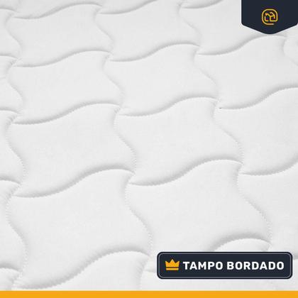 Imagem de Cama Box Baú com Colchão de Molas Ensacadas Pillow Top Flora Solteiro 88cm