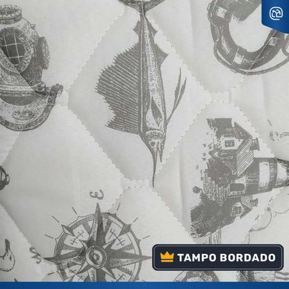 Imagem de Cama Box Baú com Colchão Ortobom de Espuma D33 ISO 100 Solteiro 78 cm