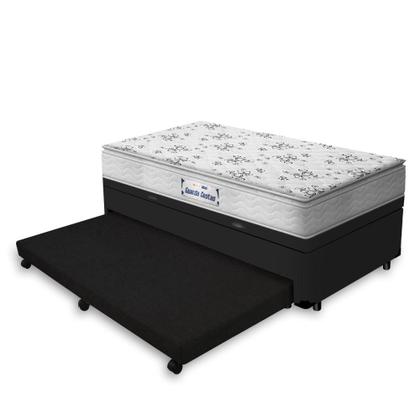 Imagem de Cama Box Baú e Auxiliar Solteiro + Colchão de Espuma D33 - Probel - Guarda-Costas ProEvidence Plus 88cm