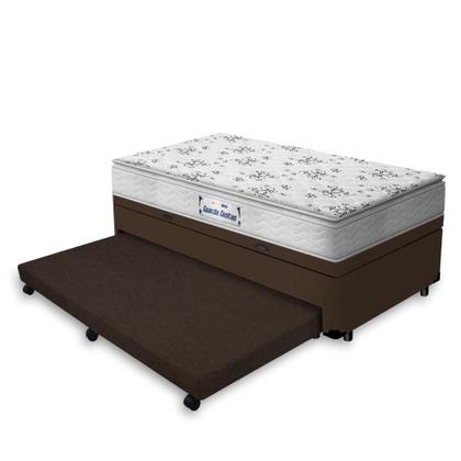 Imagem de Cama Box Baú e Auxiliar Solteiro + Colchão de Espuma D33 - Probel - Guarda-Costas ProEvidence Plus 88cm