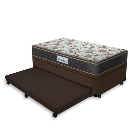Imagem de Cama Box Baú e Auxiliar Solteiro + Colchão de Espuma D45 - Probel - Guarda-Costas ProForce Plus 88cm