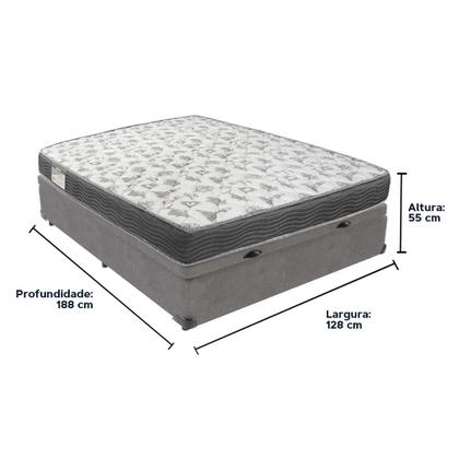 Imagem de Cama Box Baú e Colchão ISO100 Espuma D33 Viúvo Ortobom