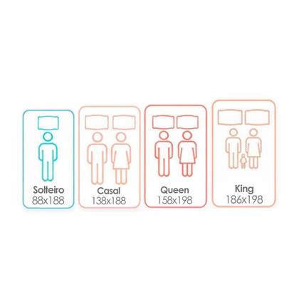 Imagem de Cama Box Baú King: Colchão Espuma Ortobom D33 Light Saúde + Base CRC Courano Black(186x198)