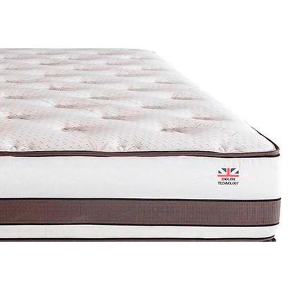 Imagem de Cama Box Baú King: Colchão Molas Herval Maxspring Sublime + Base CRC Courano Brown(193x203)