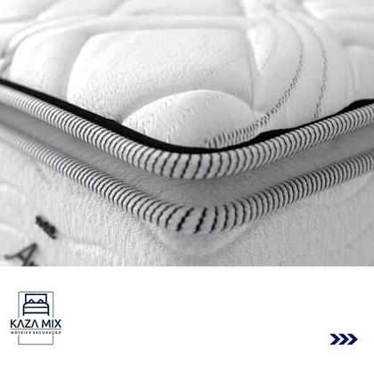 Imagem de Cama Box Baú Marrom e Colchão Amsterdã Molas Ensacadas Queen Probel