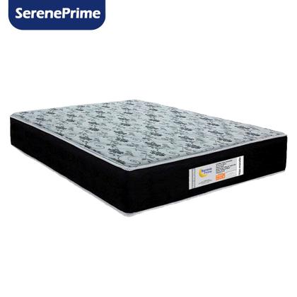 Imagem de Cama Box Baú Queen Bipartido Suede + Colchão Molas Ensacadas SerenePrime Sonnolux 158x198x69 Preto