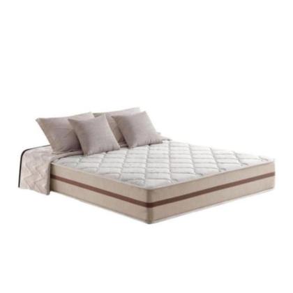 Imagem de Cama Box Baú Queen Bipartido Tecido Sintético Branco com Colchão Pillow Angel - Bello Box - Molas Ensacadas 62x158x198
