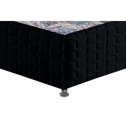 Imagem de Cama Box Baú Queen Bordado Black (158x198x35) - Anjos